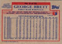 1989 Topps Cap'n Crunch George Brett #9