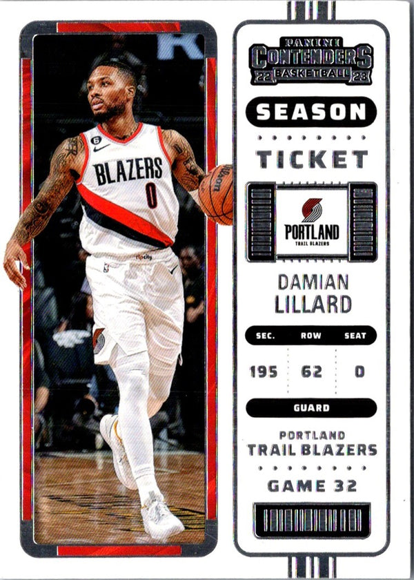 2023 Panini Mosaic Heat Check Damian Lillard #6