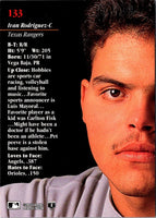 1993 Studio Ivan Rodriguez #133
