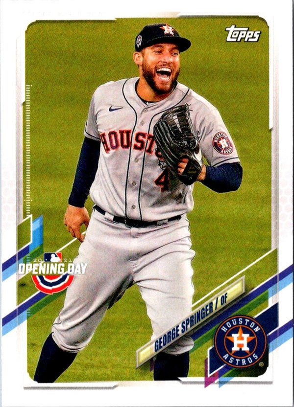 2021 Topps Opening Day George Springer #196