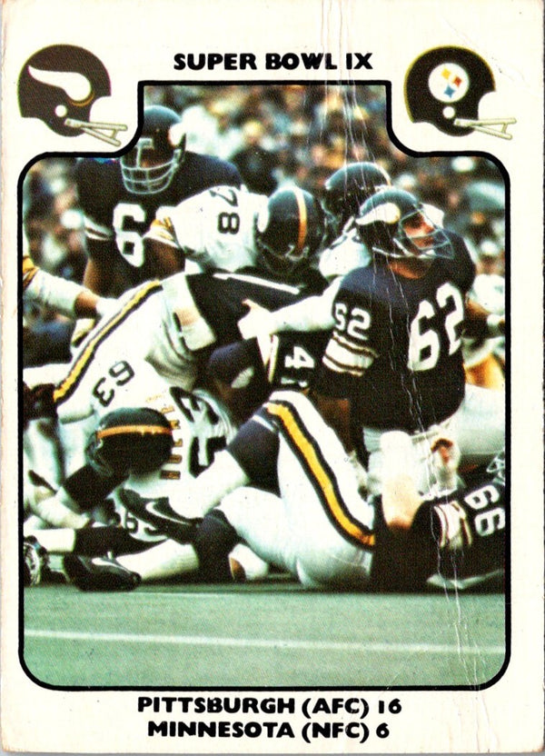 1977 Fleer Team Action Super Bowl IX #65