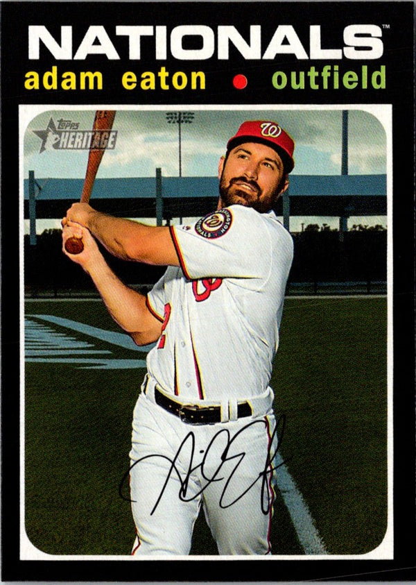 2020 Topps Heritage Adam Eaton #320