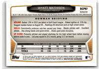 2013 Bowman Chrome Prospects Blue Wave Wyatt Mathisen #BCP87