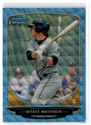 2013 Bowman Chrome Prospects Blue Wave Wyatt Mathisen