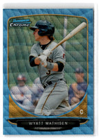 2013 Bowman Chrome Prospects Blue Wave Wyatt Mathisen #BCP87