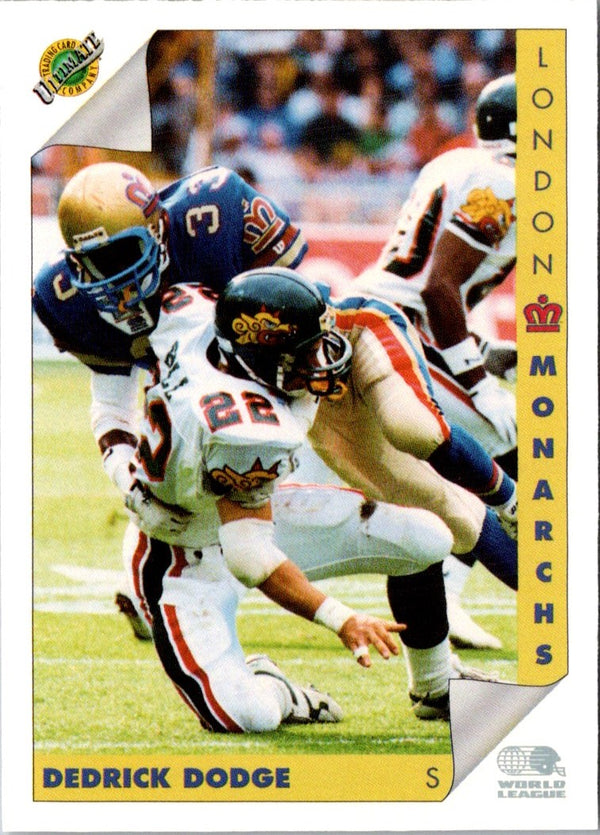 1992 Ultimate WLAF Dedrick Dodge #61