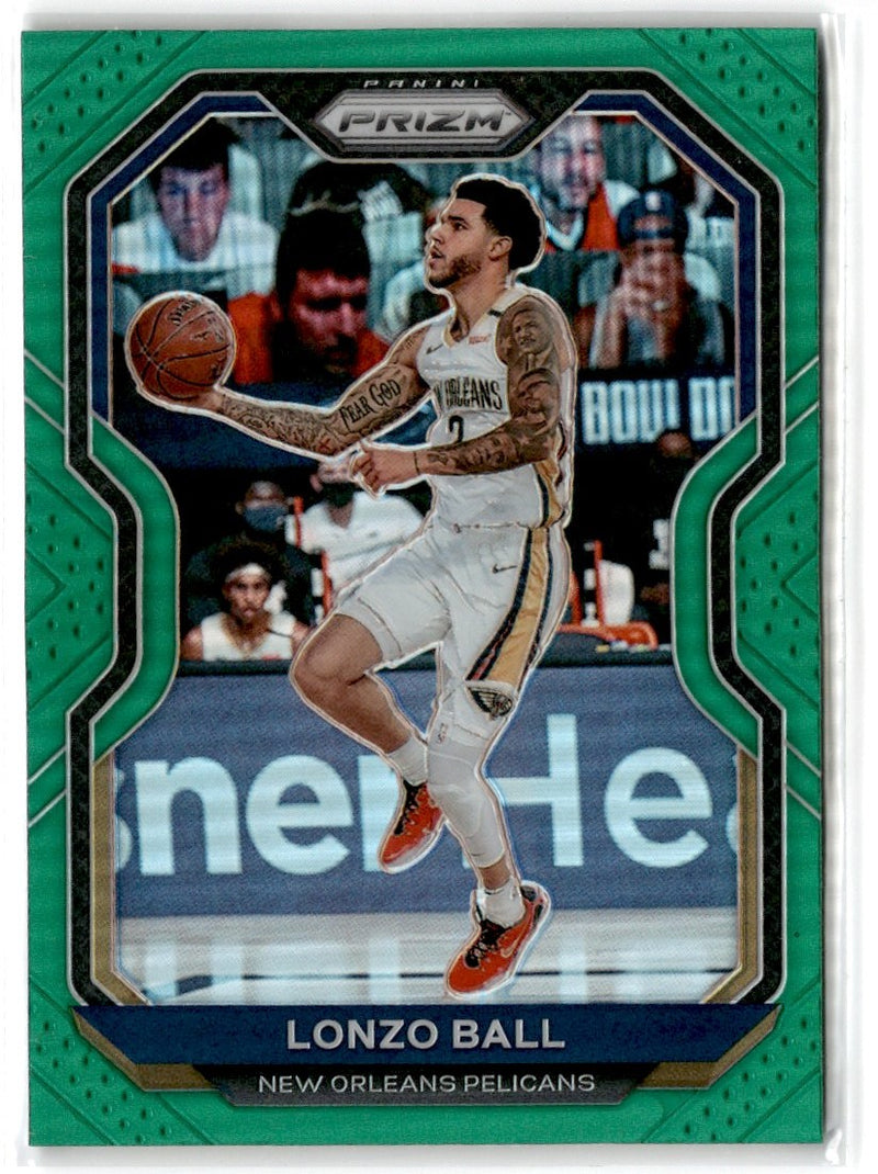 2020 Panini Prizm Green Prizms Lonzo Ball