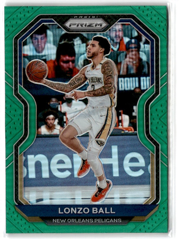 2020 Panini Prizm Green Prizms Lonzo Ball #224