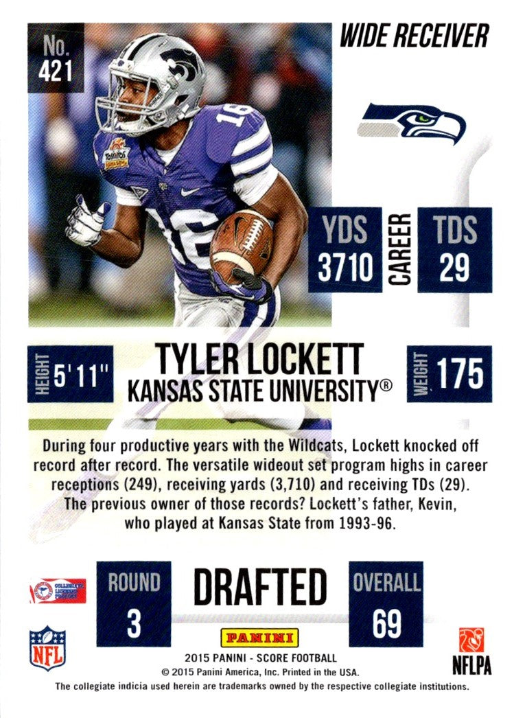 2015 Score Scorecard Tyler Lockett