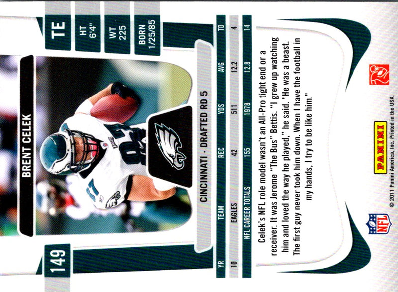 2011 Panini Prestige Brent Celek