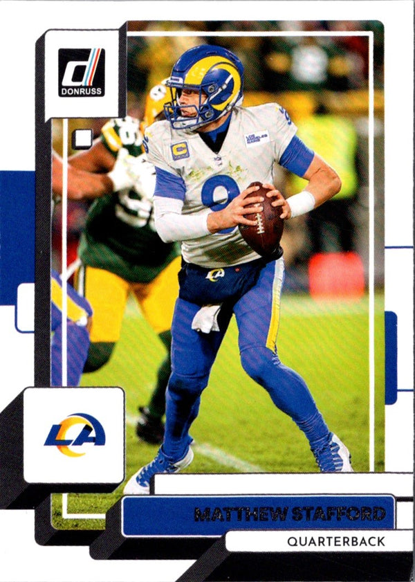 2022 Donruss Blue Press Proof Matthew Stafford #17