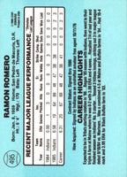 1986 Donruss Ramon Romero #495 Rookie