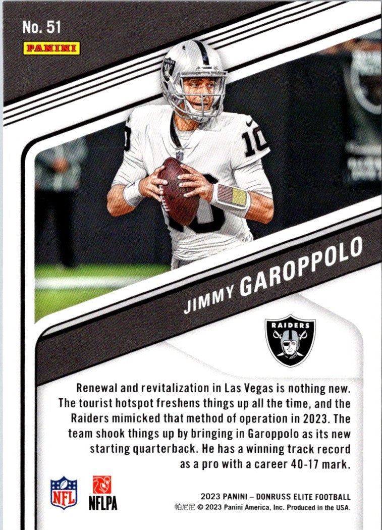 2023 Panini Plates & Patches Metal Jimmy Garoppolo