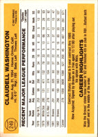 1983 Donruss Claudell Washington #249