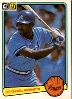 1983 Donruss Claudell Washington #249