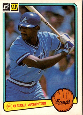 1983 Donruss Claudell Washington #249