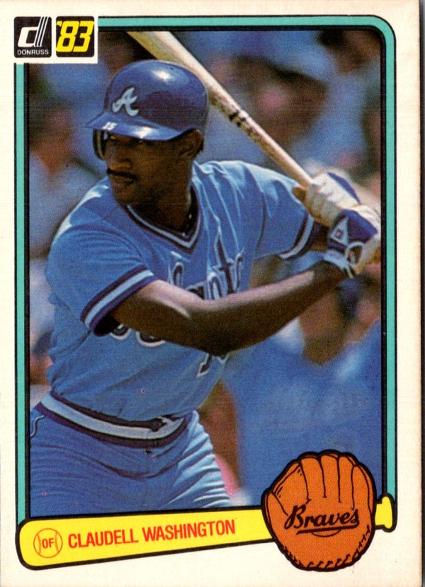 1983 Donruss Claudell Washington #249