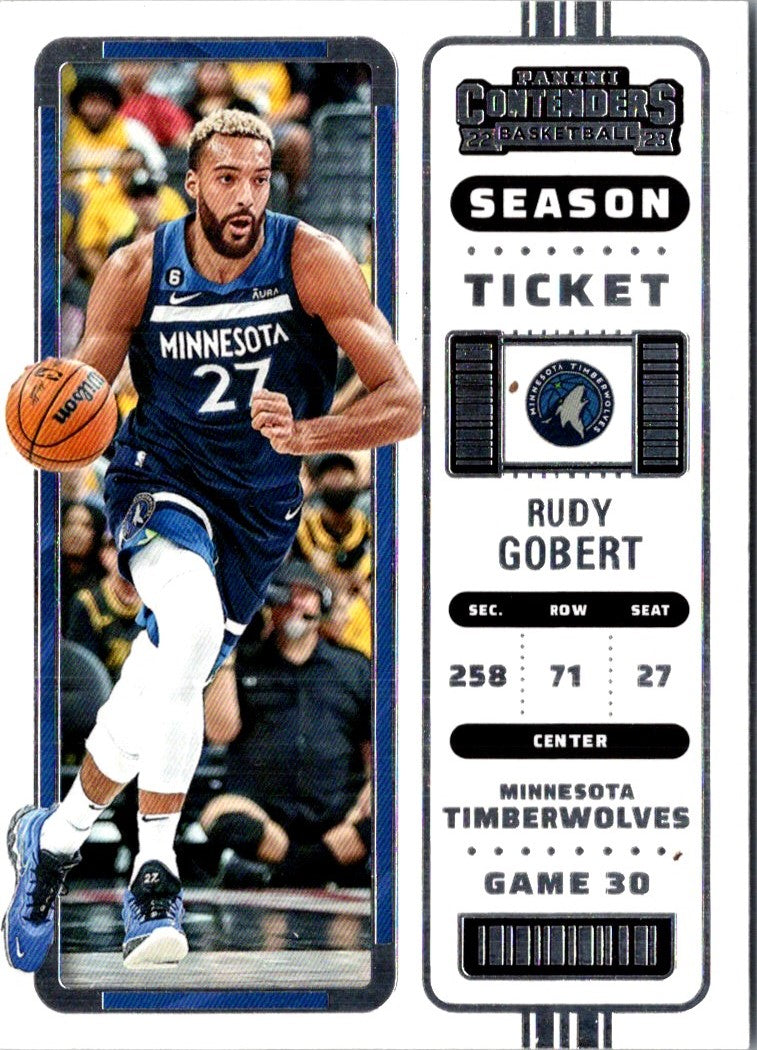 2022 Panini Contenders Season Ticket Rudy Gobert