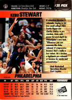 1997 Press Pass Double Threat Kebu Stewart #31
