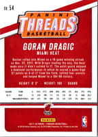2017 Panini Threads Goran Dragic #54