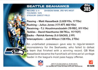 2010 Topps Seattle Seahawks #385