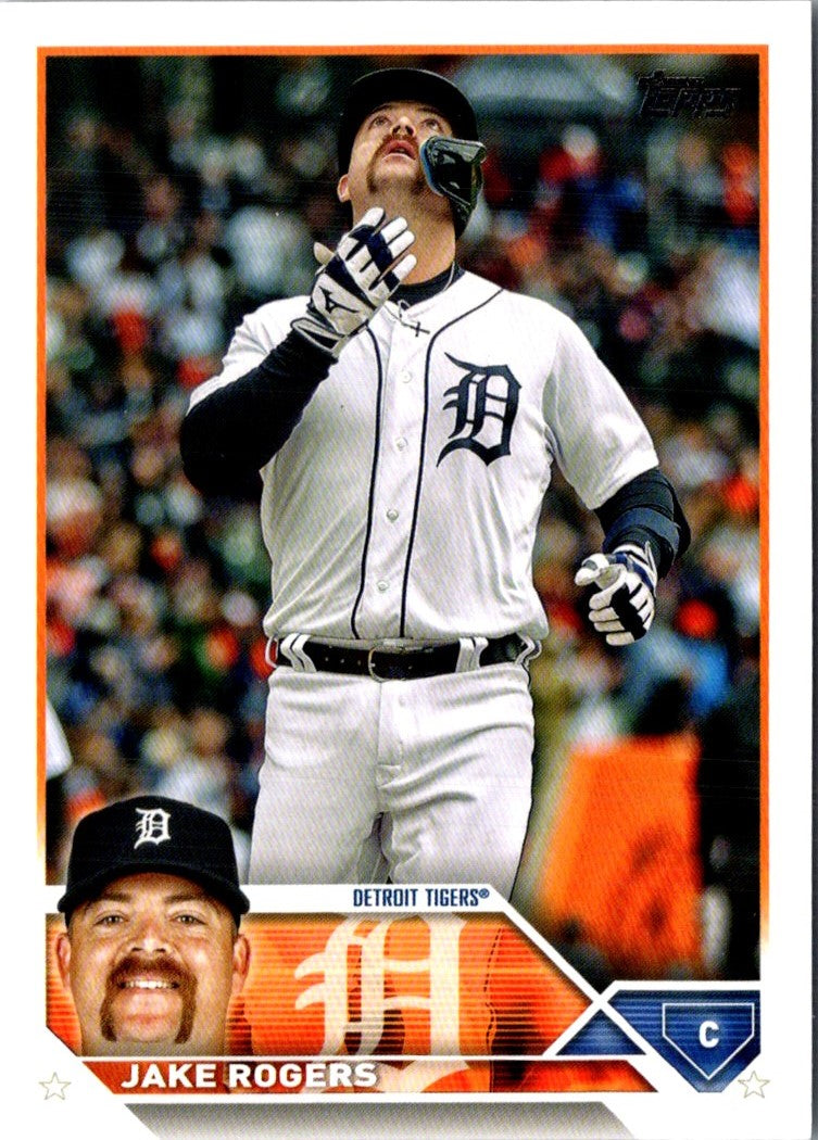 2023 Topps Update Orange and Black Foil Jake Rogers