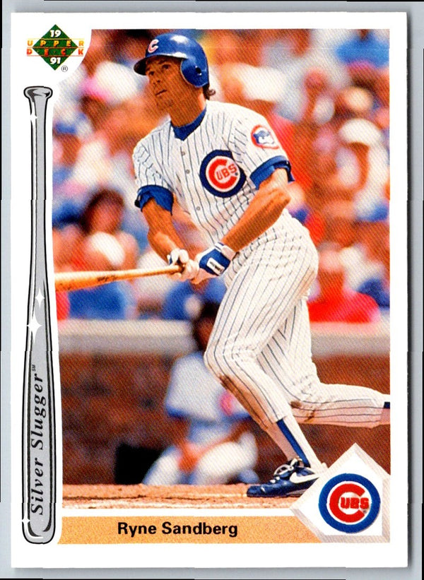 1991 Upper Deck Silver Sluggers Ryne Sandberg #SS8