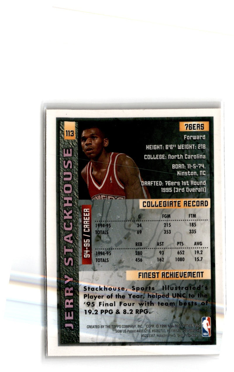 1995 Finest Jerry Stackhouse