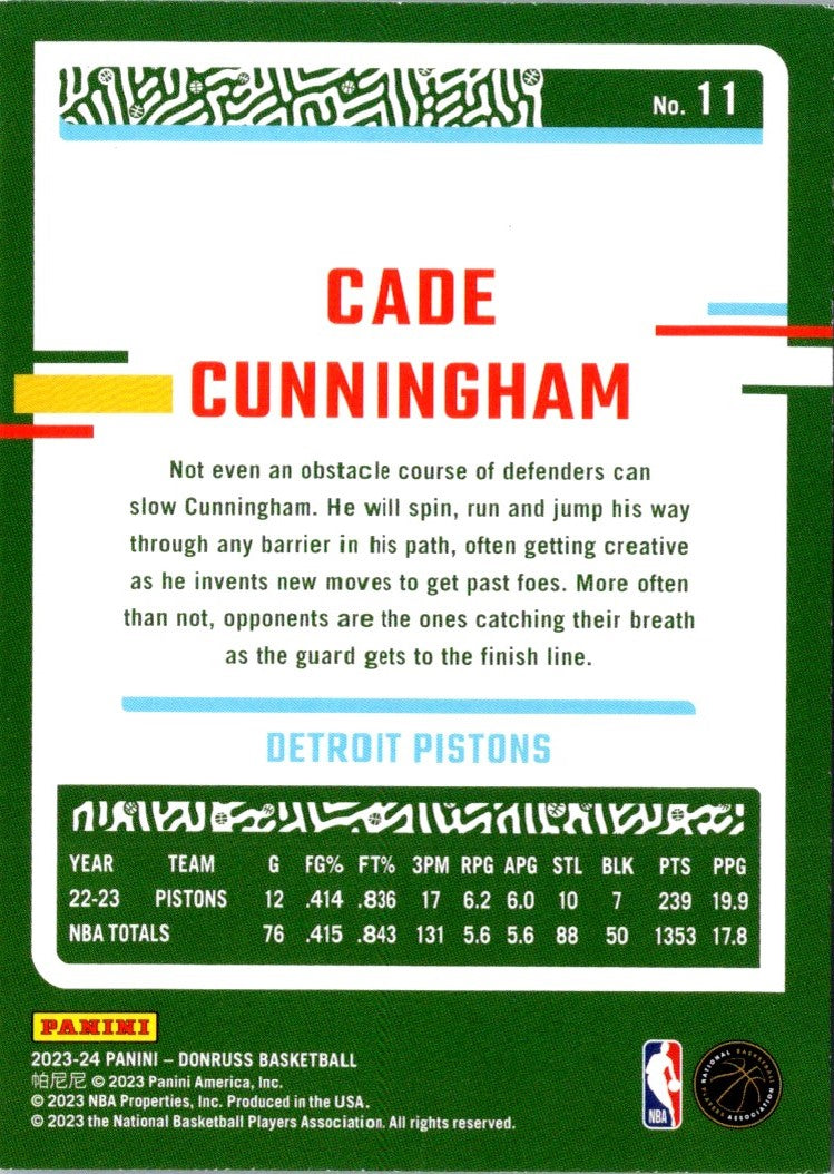 2023 Donruss Cade Cunningham