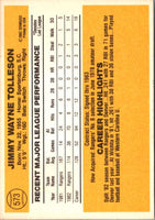 1983 Donruss Wayne Tolleson #573 Rookie