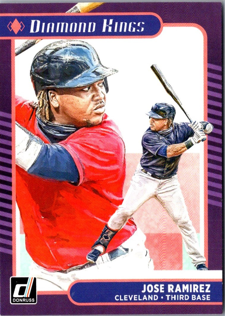 2021 Donruss Holo Purple Jose Ramirez