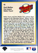 1993 Upper Deck Paul Molitor/Pat Listach/Robin Yount