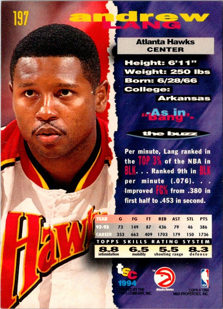 1993 Stadium Club Andrew Lang