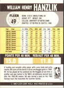 1990 Fleer Bill Hanzlik