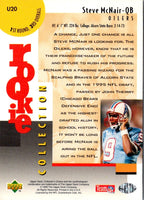 1995 Collector's Choice Update Steve McNair #U20