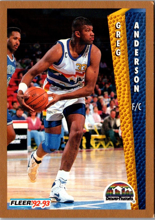 1992 Fleer Greg Anderson #54
