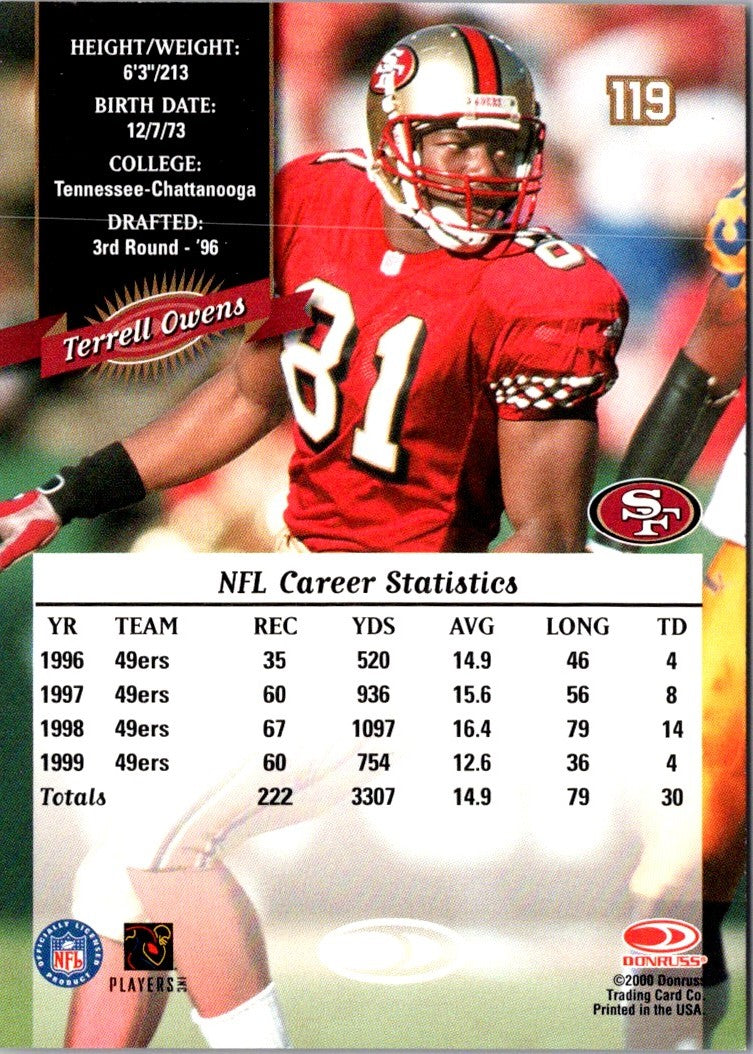 2000 Donruss Terrell Owens