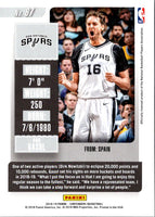 2018 Panini Contenders Pau Gasol #67