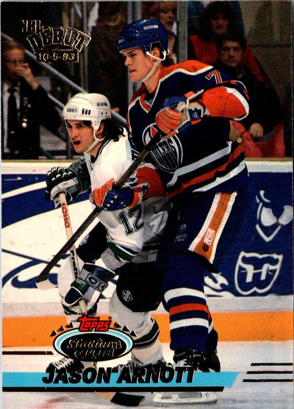 1993 Stadium Club Jason Arnott #345 Rookie