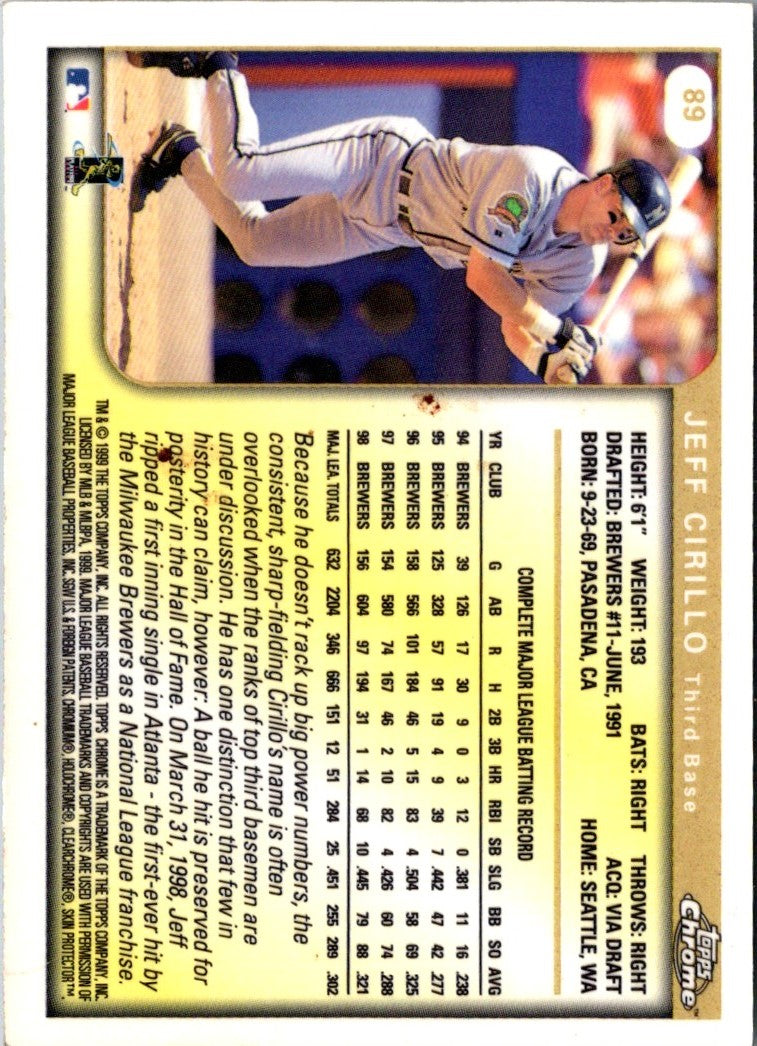 1999 Topps Jeff Cirillo