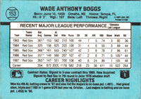 1988 Donruss Wade Boggs #153