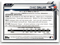 2021 Bowman Draft Chad Dallas #BD-23