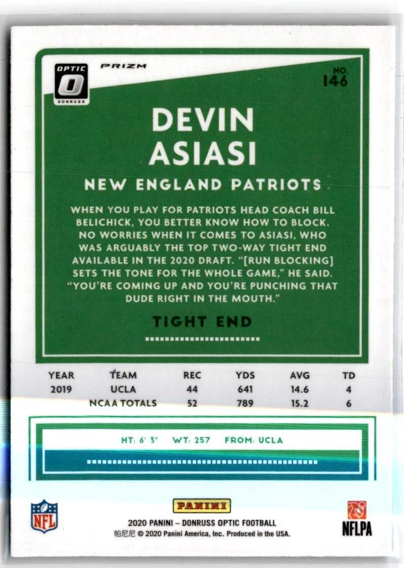 2020 Donruss Optic Blue Devin Asiasi