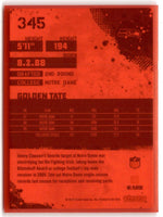 2010 Score Golden Tate #345 Rookie