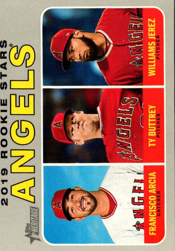 2019 Topps Heritage Ty Buttrey/Francisco Arcia/Williams Jerez #244 Rookie