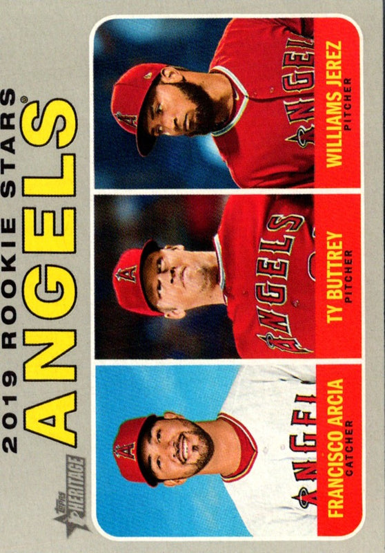 2019 Topps Heritage Ty Buttrey/Francisco Arcia/Williams Jerez #244 Rookie