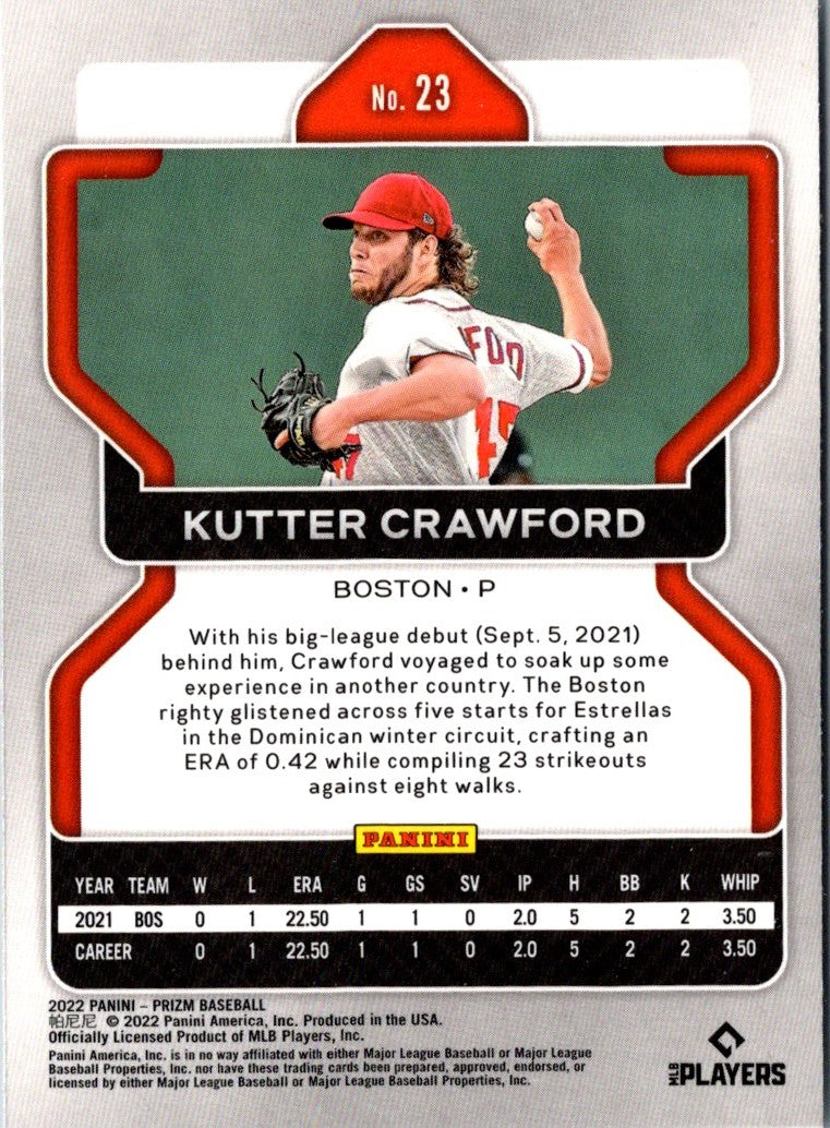 2022 Panini Prizm Kutter Crawford