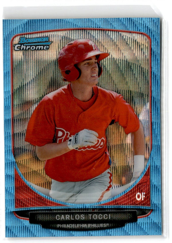 2013 Bowman Chrome Prospects Blue Wave Carlos Tocci #BCP165