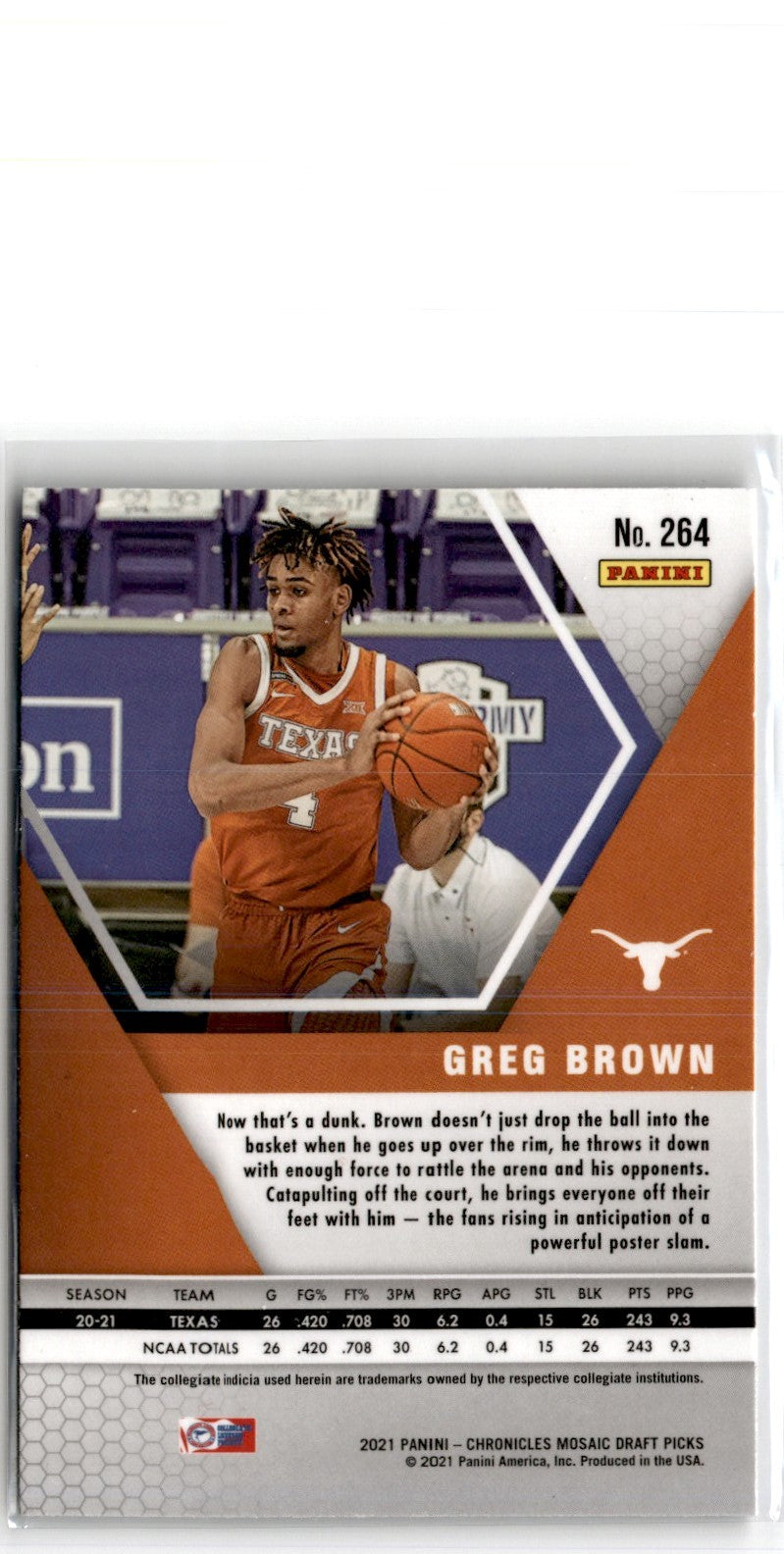 2021 Panini Chronicles Draft Picks Greg Brown III