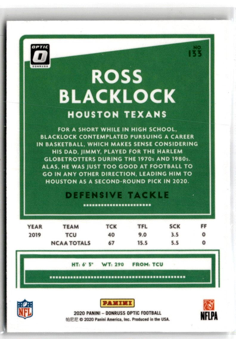 2020 Donruss Optic Ross Blacklock